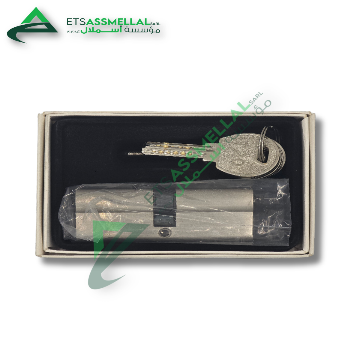 Cylindre de Serrure Européen Nickel Satiné