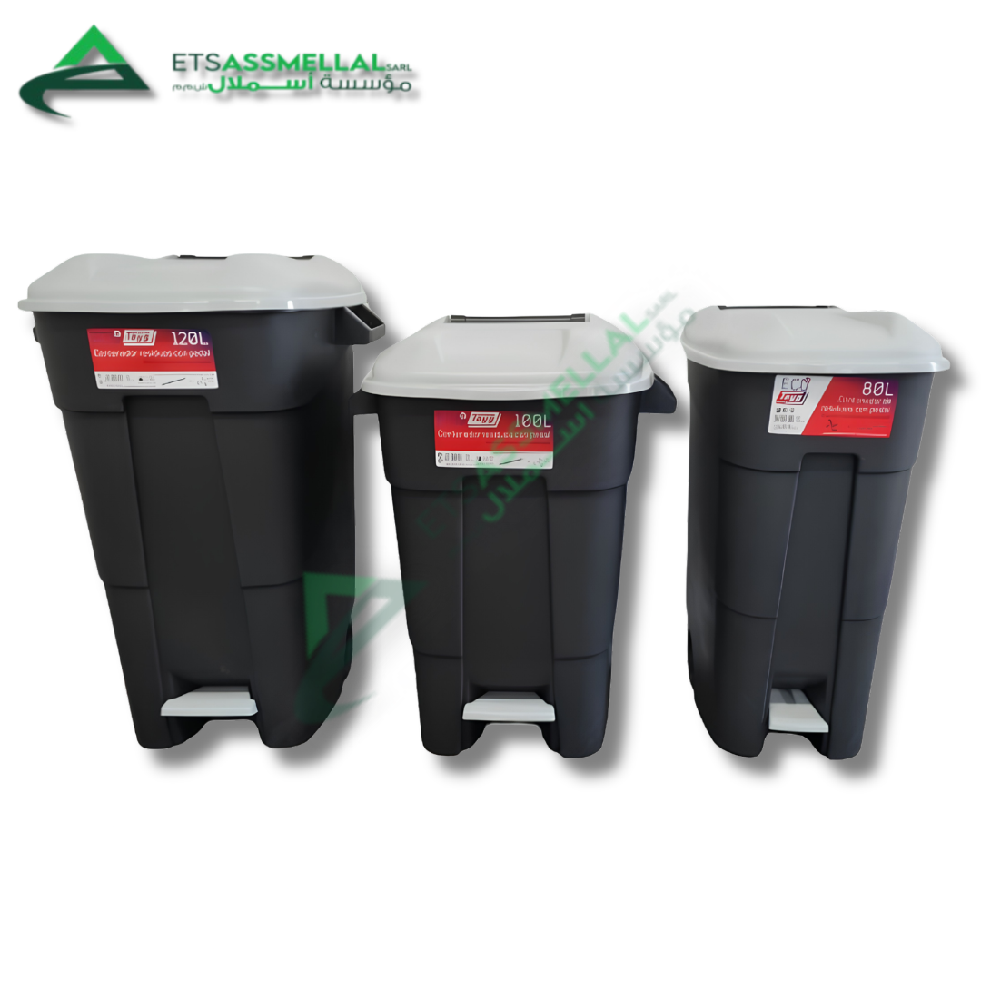 Conteneur à Déchets à Pédale et Roulettes