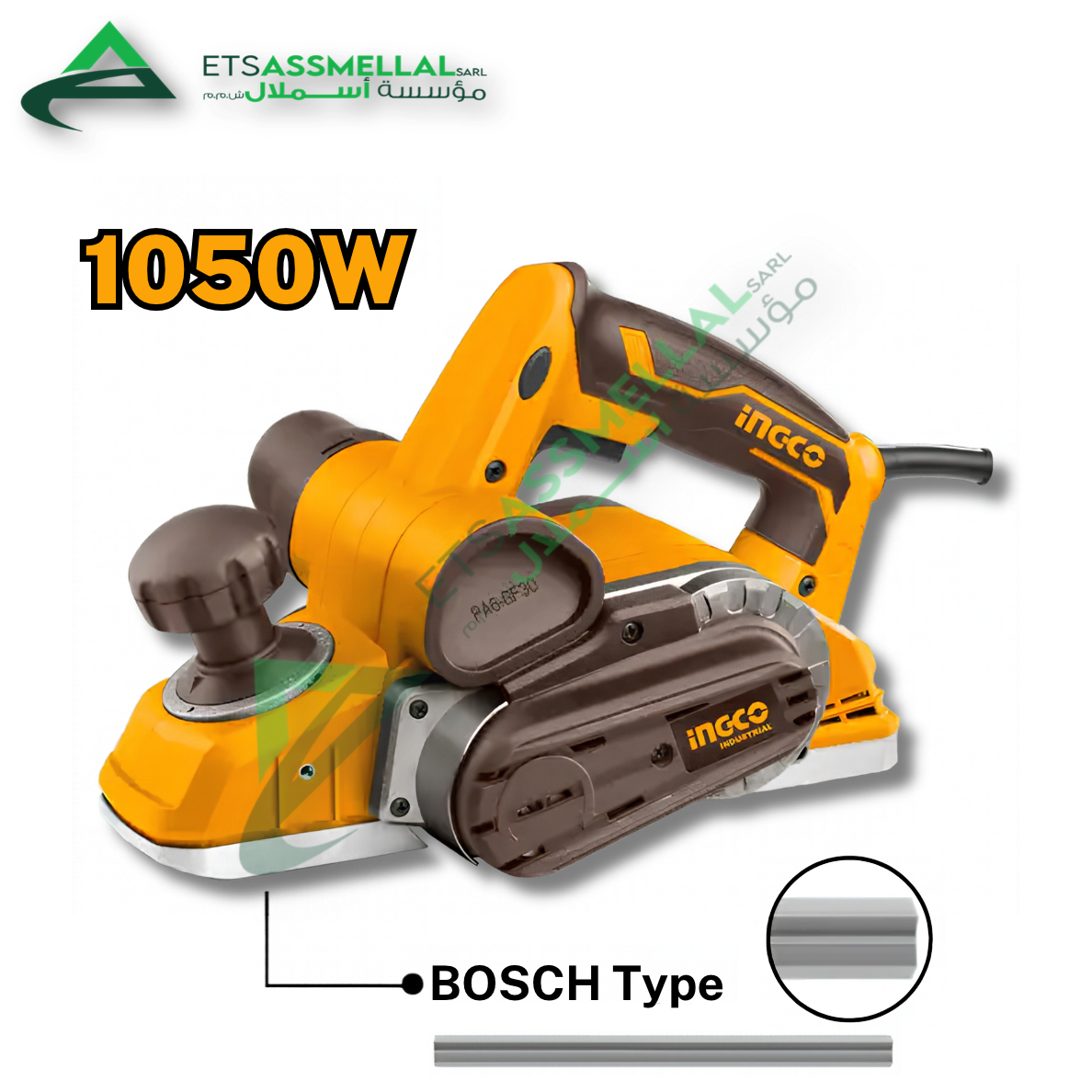 Rabot Électrique 1050W INGCO