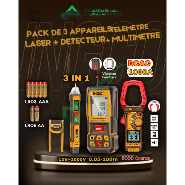 Kit de Mesure INGCO 3 en 1